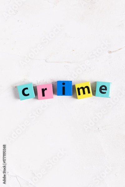 Obraz crime（犯罪）の英字
