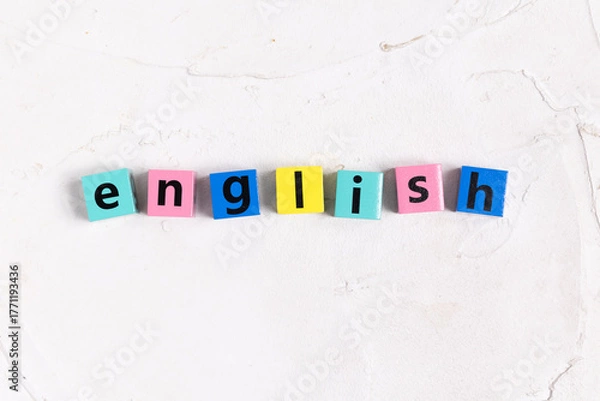 Obraz English（英語）の文字