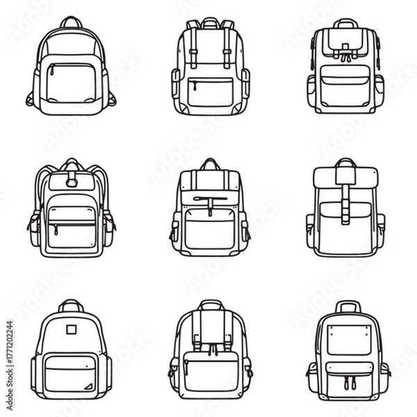 Fototapeta Backpack Carrying Stories Across Every Path