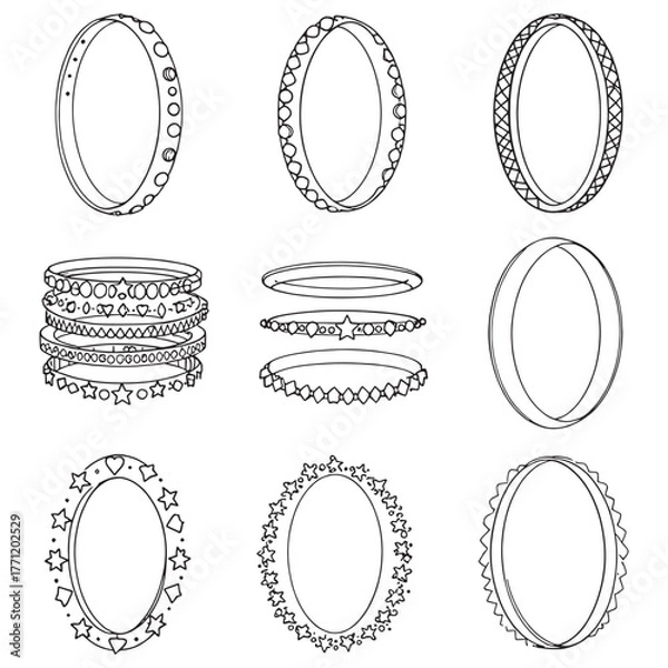 Fototapeta Bangle Bracelet Elegant Design Enhances Your Look