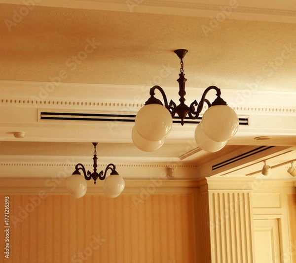 Obraz 大広間の室内灯