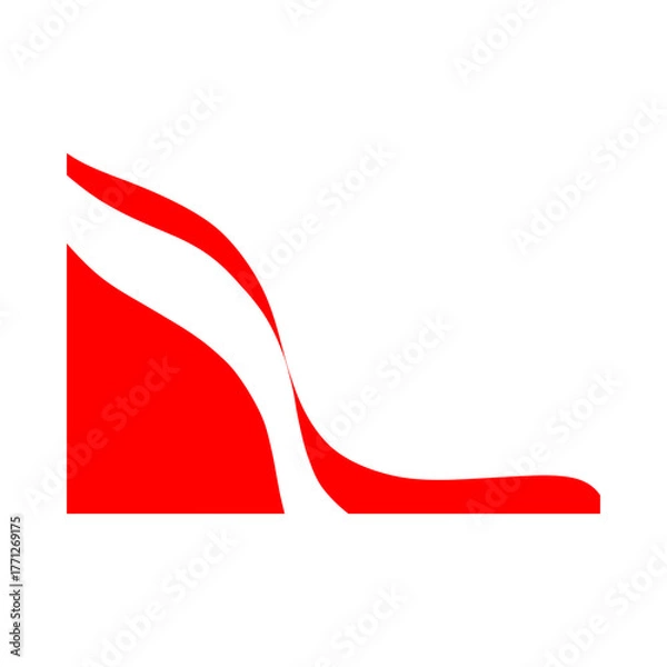 Obraz Red High Heel Shoe Icon A Modern and Stylish Design for Fashion and Beauty Concepts
