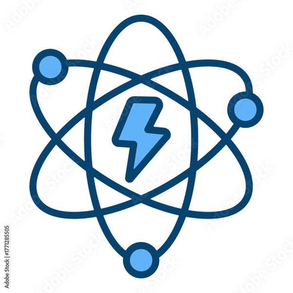 Fototapeta Energy Single Icon Vector Collection 