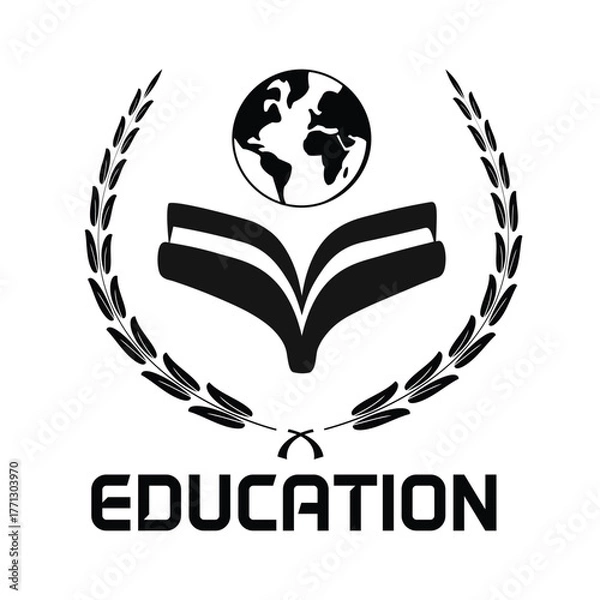 Obraz Education logo, education resources, vector design