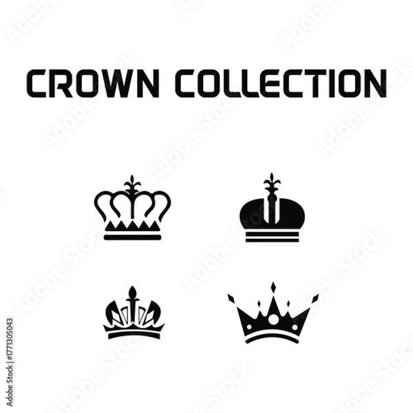 Obraz Crown vector collection, crown logo, crown vector design