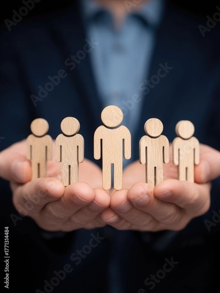 Fototapeta Empathy and trust in the workplace enhancing teamwork and collaboration through effective leadership and support professional environment close-up view