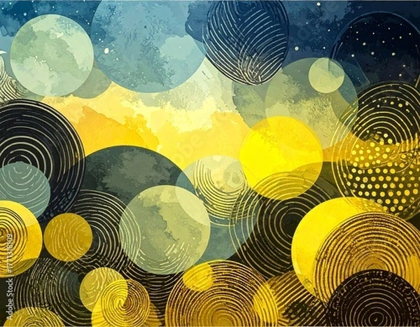 Obraz abstract geometric shapes pattern	