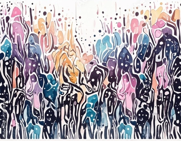 Obraz abstract geometric shapes pattern