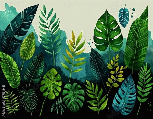 Obraz pattern with leaves