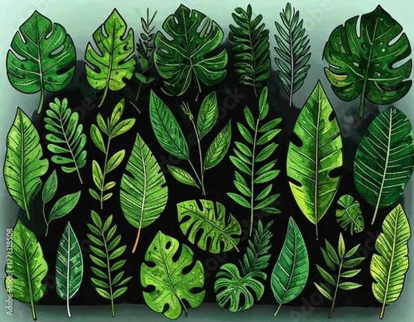 Obraz pattern with leaves