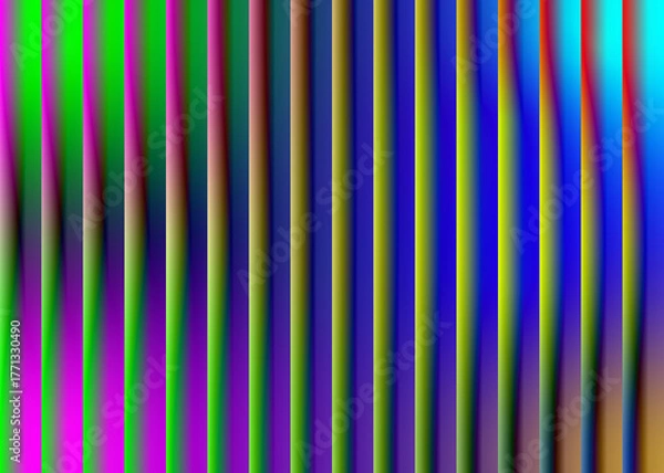 Fototapeta Vibrant Abstract Wave Gradient Background – Colorful Spectrum Vector Design