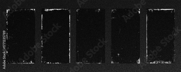 Fototapeta Vintage grunge paper texture. Old worn overlay distressed background. Torn and crumpled pattern for poster or vinyl album cover. Vector illustration of rough, dirty, grainy design