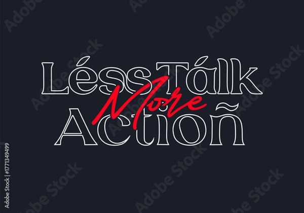 Fototapeta Vintage elegant motivational typography design for jersey, t-shirt, or wall art design - vector