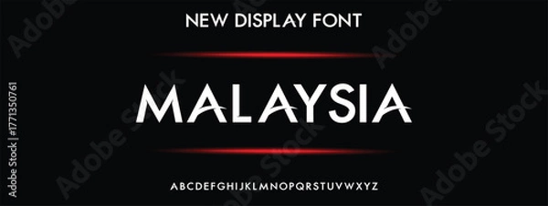 Obraz Elegant Font Uppercase Lowercase Number And Ampersand. Classic Lettering Minimal Fashion Designs. Typography modern serif fonts regular decorative vintage concept. vector illustration 