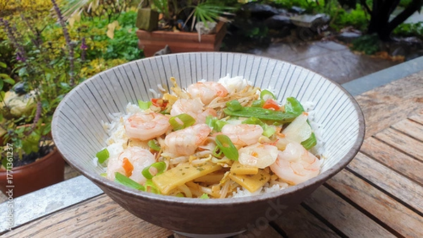 Fototapeta garnelencurry