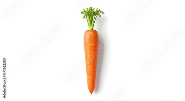 Obraz carrots on a white background