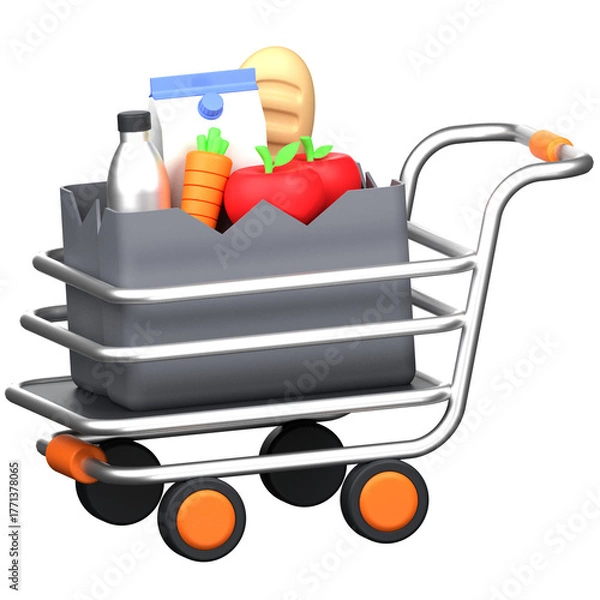 Obraz Grocery 3D Icon