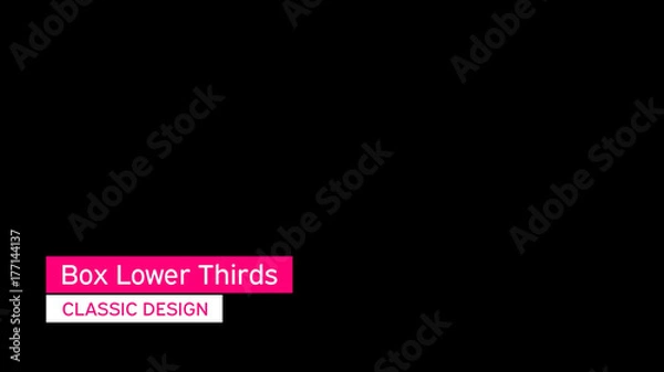 Obraz Box Lower Thirds