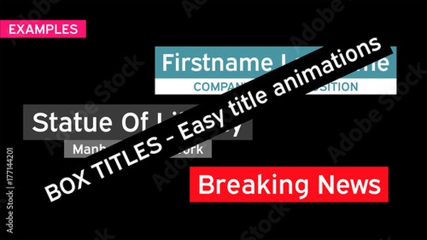 Obraz Animated Box Titles