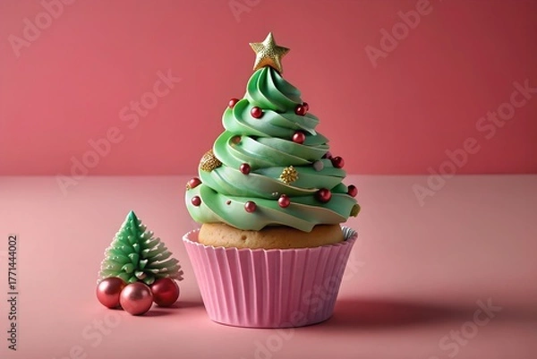 Obraz decorated christmas tree