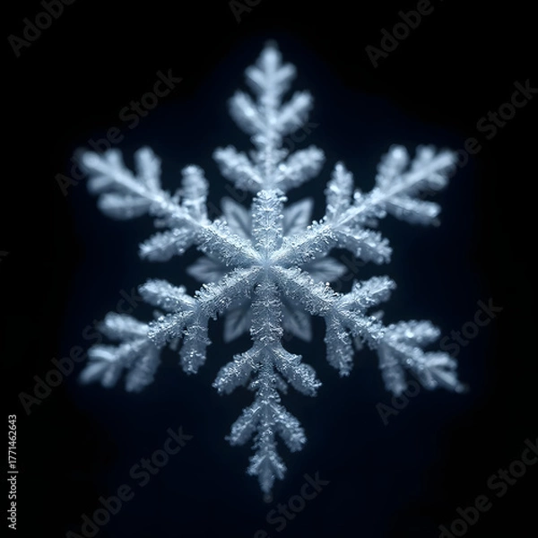 Fototapeta Snowflake Crystal Macro