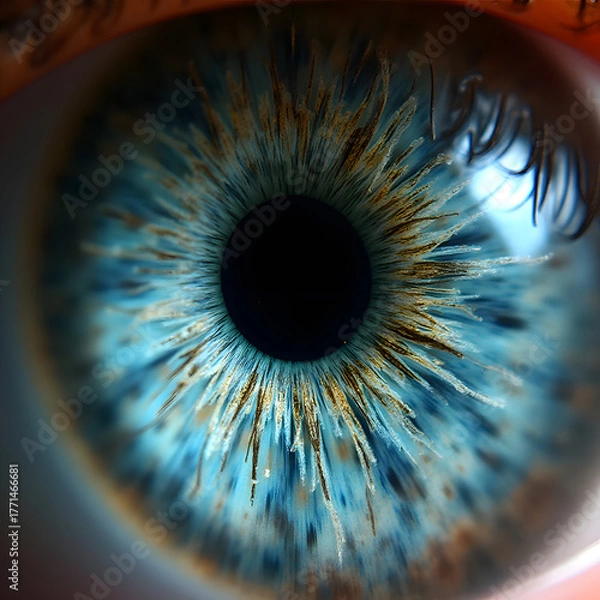 Fototapeta Human Eye Iris Close-Up