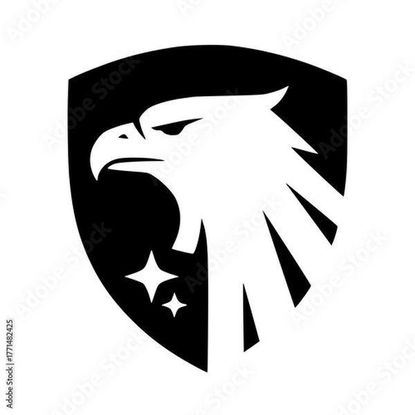 Obraz head of an eagle vector