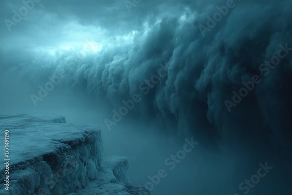 Obraz 自然風景の中で凍りついた瞬間