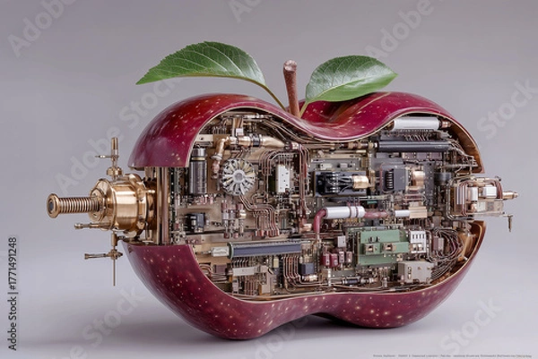 Obraz メカニカルに機械化されたフルーツ