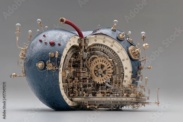 Obraz メカニカルに機械化されたフルーツ