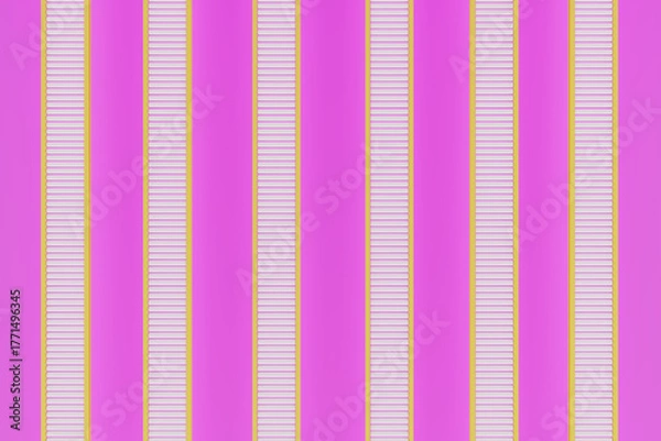 Obraz Top view conveyors line, industry business, Roller conveyor logistic line, 3D rendering.