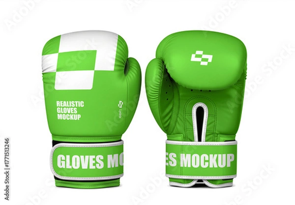 Obraz Boxing Gloves Mockup Template