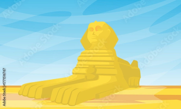 Obraz Egypt spinx background vector format