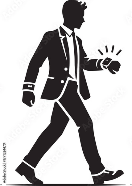 Obraz walking man vector icon