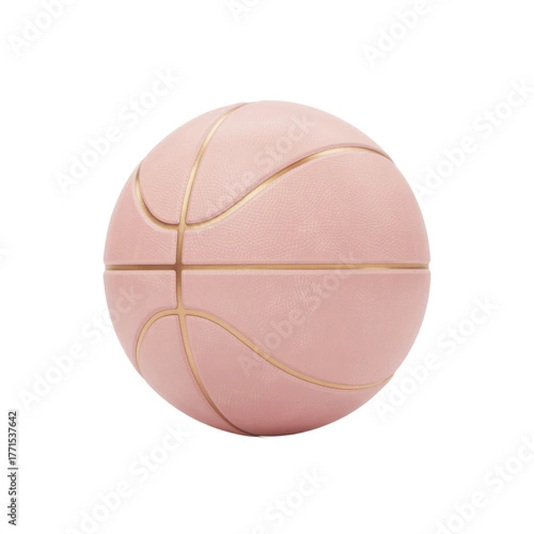 Obraz Basketball close-up isolated on black surface