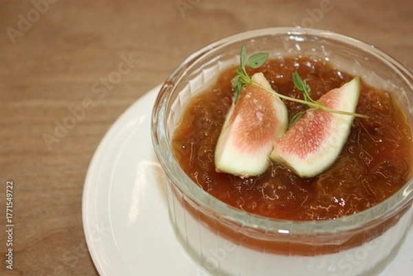 Obraz South Korea Fig Panna Cotta