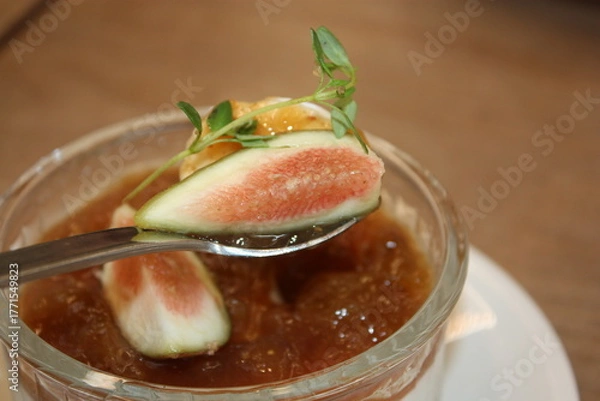 Obraz South Korea Fig Panna Cotta