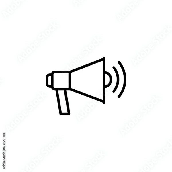 Obraz simple vector icon of megaphone