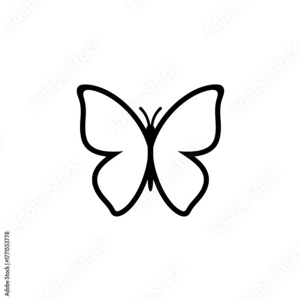 Obraz butterfly icon vector illustration