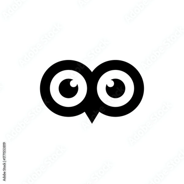 Obraz owl eye vector design