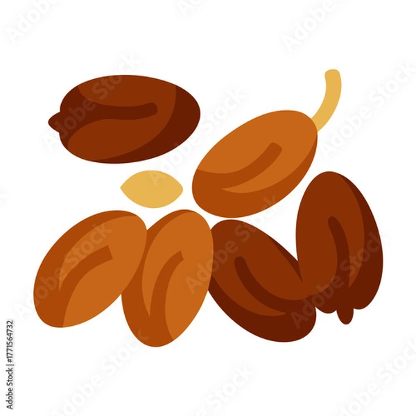 Fototapeta dates on white background