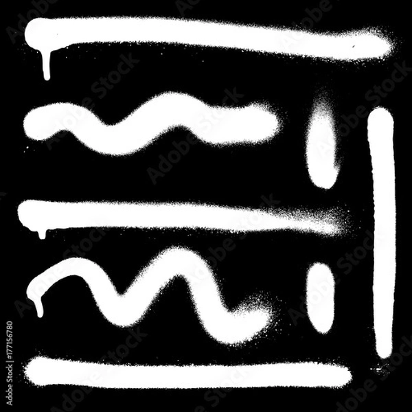 Fototapeta vector spray paint splatter texture.