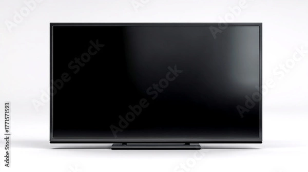 Obraz A rectangular black matte glass TV screen