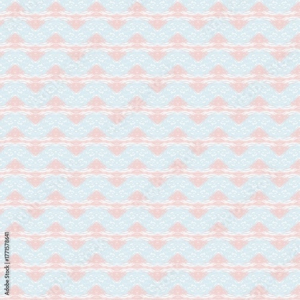 Obraz Abstract light pink and blue symmetrical wave pattern