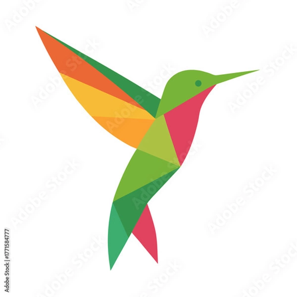 Obraz vector illustration of an abstract bird