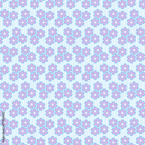 Fototapeta modern absctract floral flower pattern seamless vector design texture
