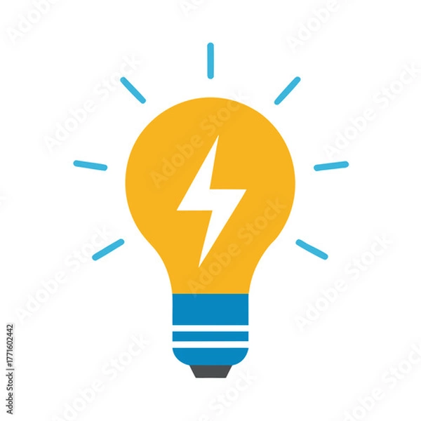 Fototapeta light bulb with question