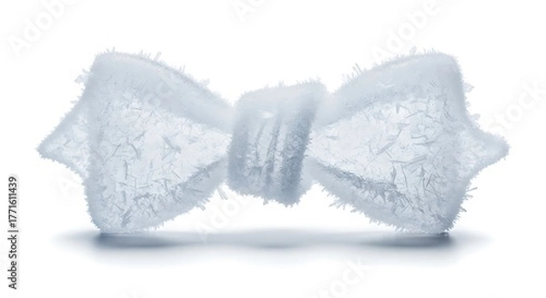 Obraz Stunning ice bowtie artfully crafted for sophisticated winter fashion campaigns