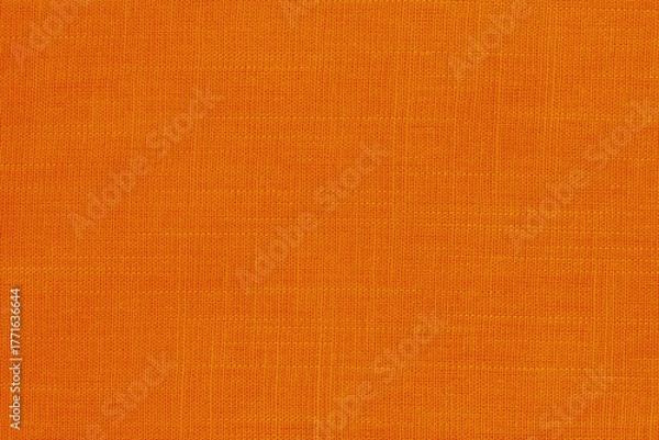 Obraz Orange fabric cloth texture for background, natural textile pattern.