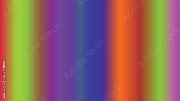 Fototapeta Vibrant rainbow linear gradient abstract background seamless pattern full frame colorful stripes